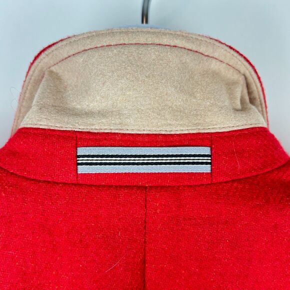 Talbots Classic 2 Button Red Wool Blend Blazer size 10P - Picture 11 of 16